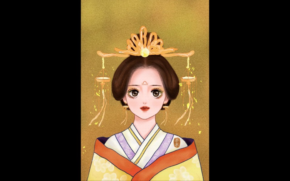 可爱古风女子图片_可爱古风星座女生图片动漫_十二星座古风图片女生可爱