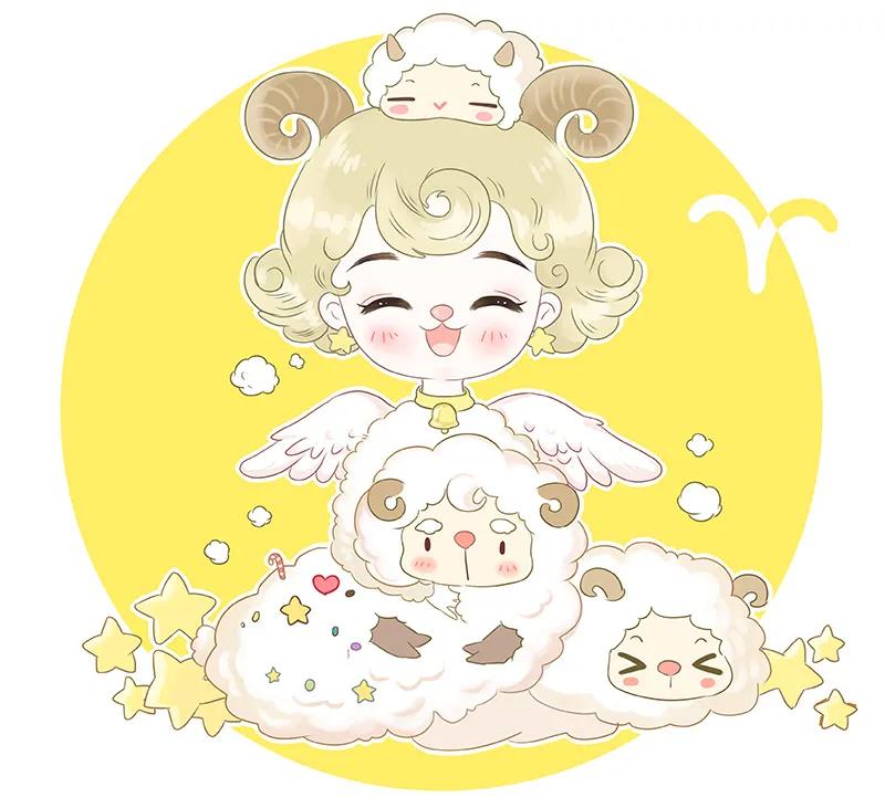 十二星座梦幻头像女生卡通_头像卡通梦幻星座女生可爱_头像卡通动漫梦幻女