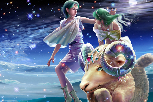动漫星座女孩图片_星座动漫萌图女生_动漫萌星座女生图片大全