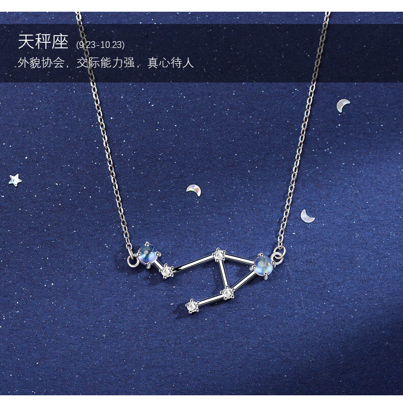 项链简约好看的有哪些_星座项链简约图片女生背影_项链简约