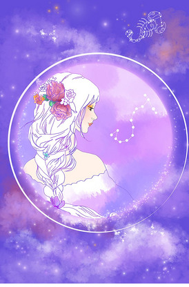 头像可爱星座女生画电脑版_电脑画星座头像女生可爱_头像可爱星座女生画电脑图片