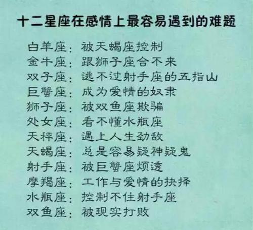 能降得住白羊女的星座男_哪个星座女生能降白羊男_白羊能降星座女生男生嘛