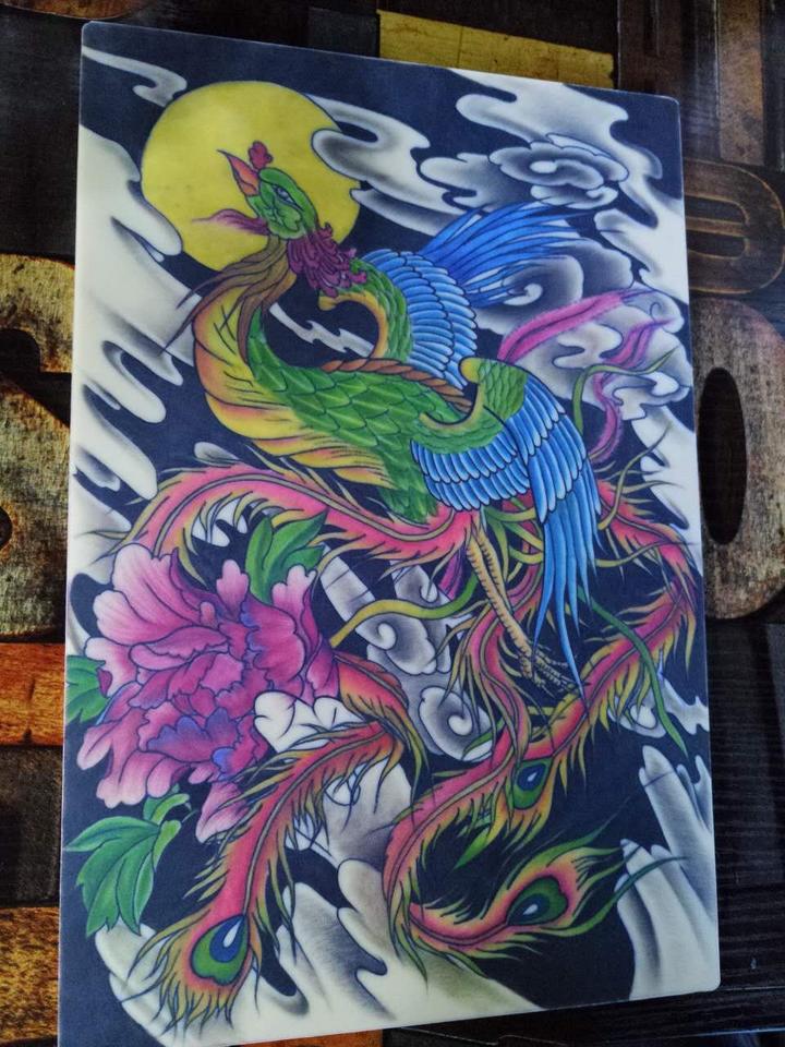 凤凰星座纹身图片女生_纹身图案凤凰女_纹身凤凰的图片女生
